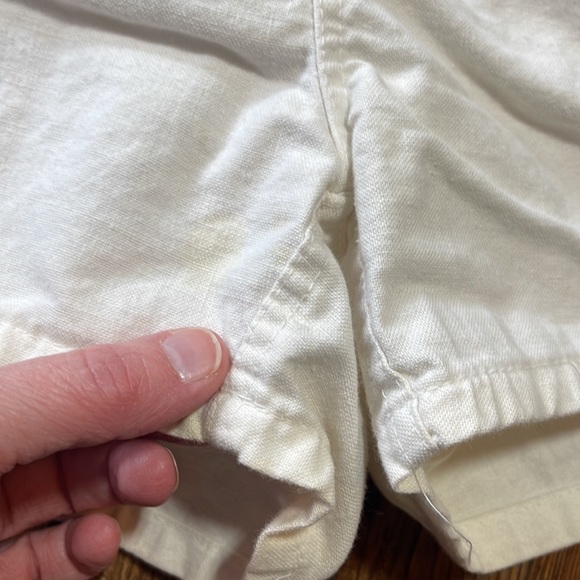 50s 70s Gym Shorts Mens White Medium Classic Cotton Permanent Press PE Class Vtg - Picture 3 of 10